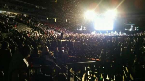 Prudential Center, section: 4, row: 2, seat: 3