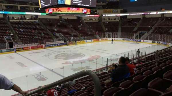 Giant Center, section: 105, row: Q, seat: 1