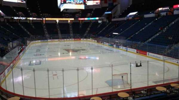 PeoplesBank Arena, section: 123, row: R, seat: 1