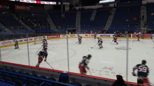 PeoplesBank Arena, section: 117, row: H, seat: 1
