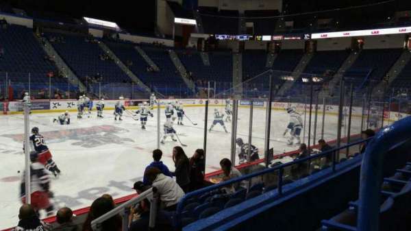 PeoplesBank Arena, section: 117, row: H, seat: 1