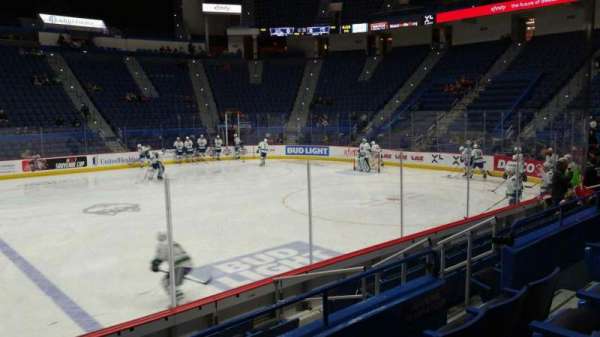 PeoplesBank Arena, section: 115, row: J, seat: 8