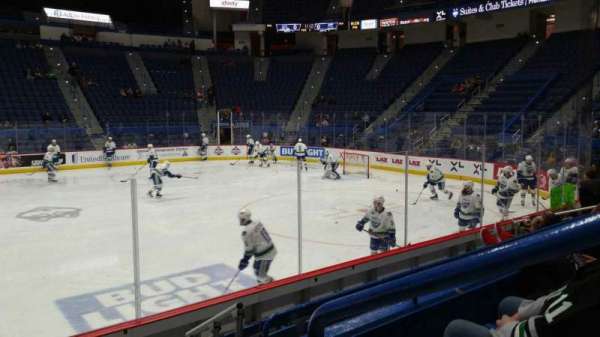 PeoplesBank Arena, section: 115, row: J, seat: 1