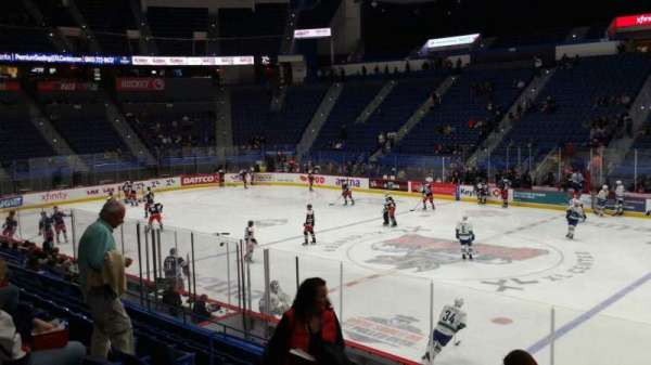 PeoplesBank Arena, section: 114, row: R, seat: 5