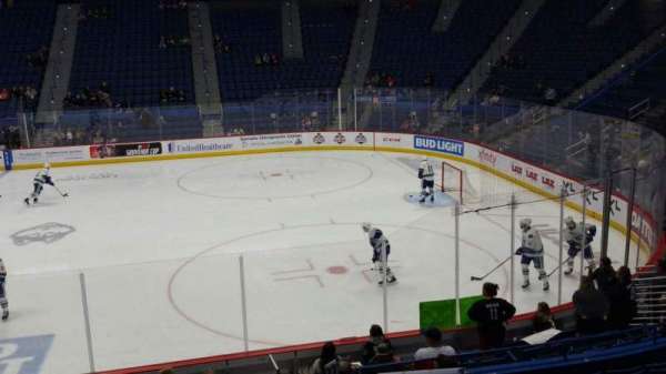 PeoplesBank Arena, section: 114, row: R, seat: 1