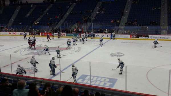 PeoplesBank Arena, section: 114, row: R, seat: 1