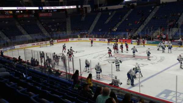 PeoplesBank Arena, section: 114, row: R, seat: 1