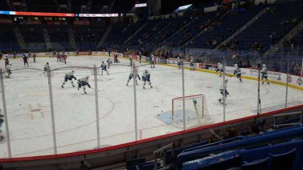 PeoplesBank Arena, section: 111, row: K, seat: 1