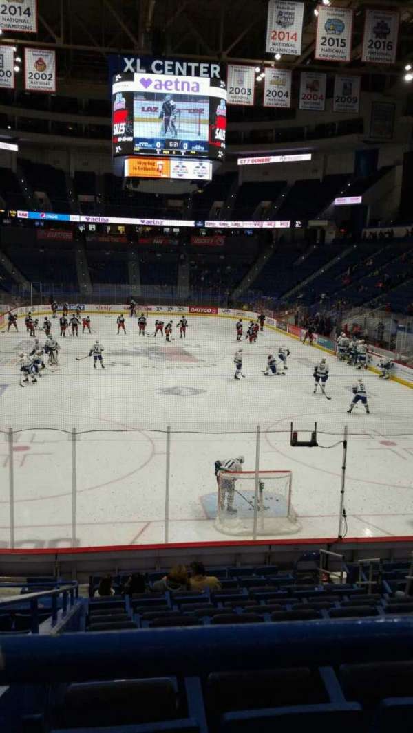 PeoplesBank Arena, section: 110, row: R, seat: 7