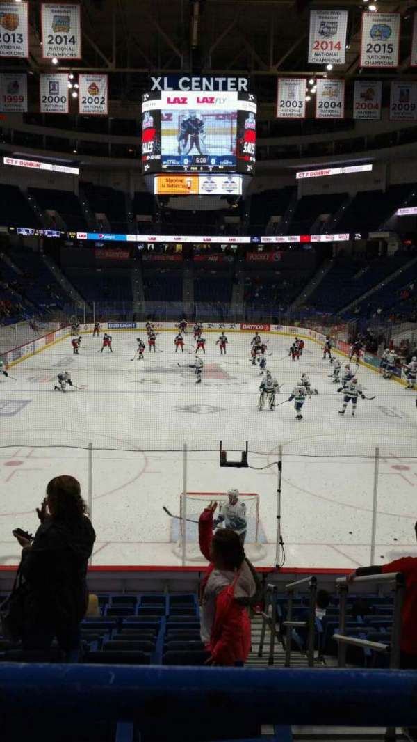 PeoplesBank Arena, section: 110, row: R, seat: 1