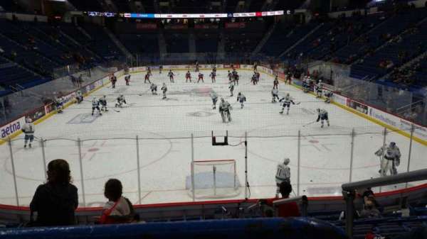 PeoplesBank Arena, section: 110, row: R, seat: 1