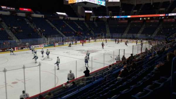 PeoplesBank Arena, section: 106, row: P, seat: 17