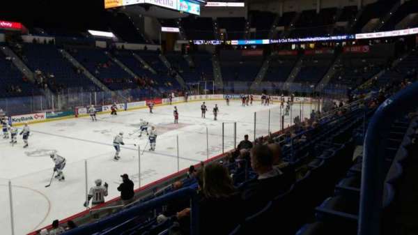 PeoplesBank Arena, section: 106, row: P, seat: 12