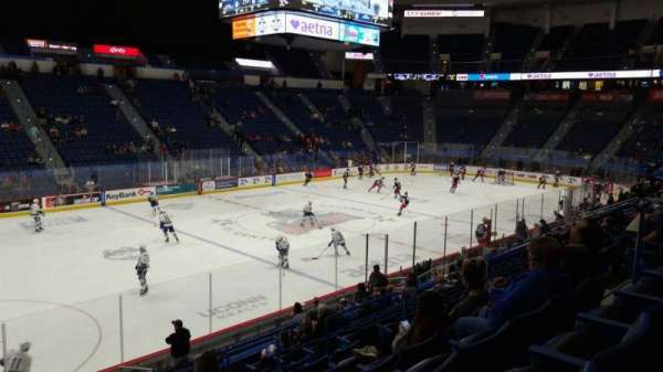 PeoplesBank Arena, section: 106, row: T, seat: 10