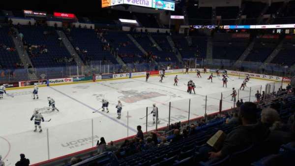 PeoplesBank Arena, section: 106, row: T, seat: 1