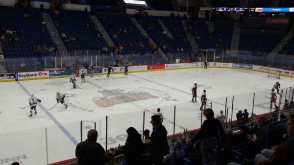 PeoplesBank Arena, section: 105, row: T, seat: 8