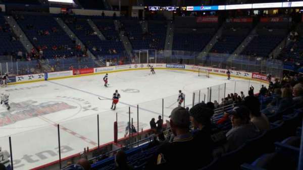 PeoplesBank Arena, section: 105, row: T, seat: 1