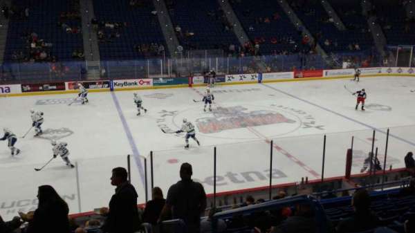 PeoplesBank Arena, section: 105, row: T, seat: 1