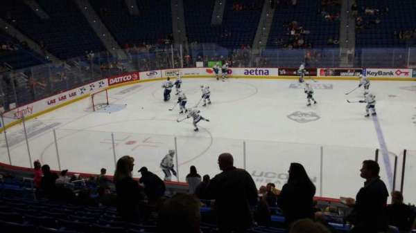 PeoplesBank Arena, section: 105, row: T, seat: 1