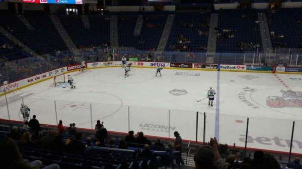PeoplesBank Arena, section: 104, row: U, seat: 15