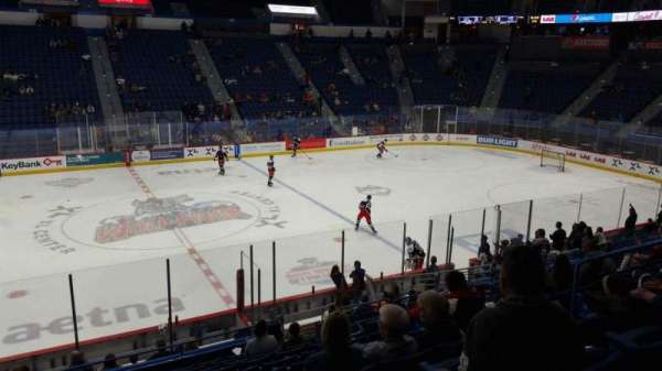 PeoplesBank Arena, section: 104, row: U, seat: 9