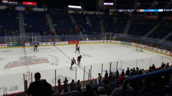 PeoplesBank Arena, section: 104, row: U, seat: 1
