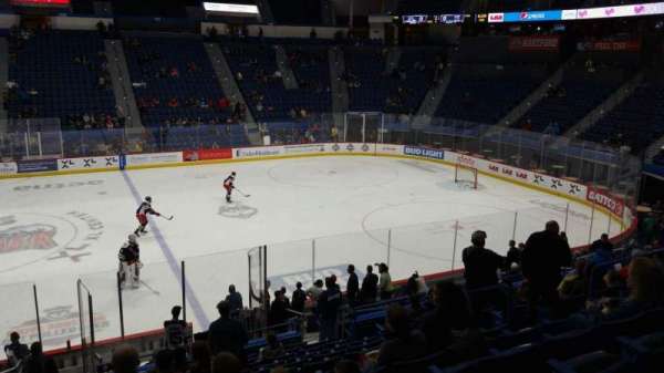 PeoplesBank Arena, section: 103, row: U, seat: 9