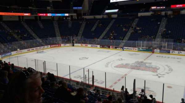 PeoplesBank Arena, section: 103, row: U, seat: 1