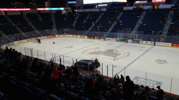 PeoplesBank Arena, section: 102, row: X, seat: 1