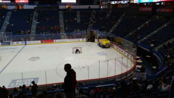PeoplesBank Arena, section: 102, row: X, seat: 1