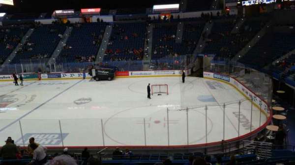 PeoplesBank Arena, section: 101, row: U, seat: 15