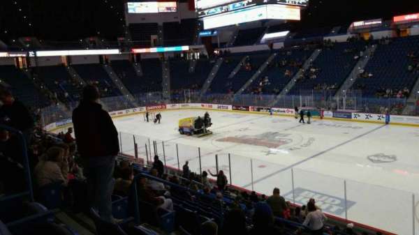 PeoplesBank Arena, section: 101, row: U, seat: 15