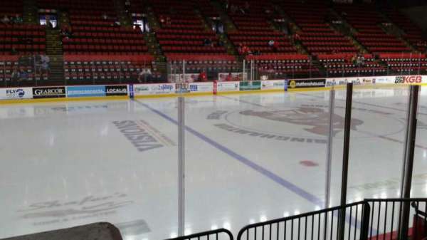 Visions Veterans Memorial Arena, section: 17, row: A, seat: 1