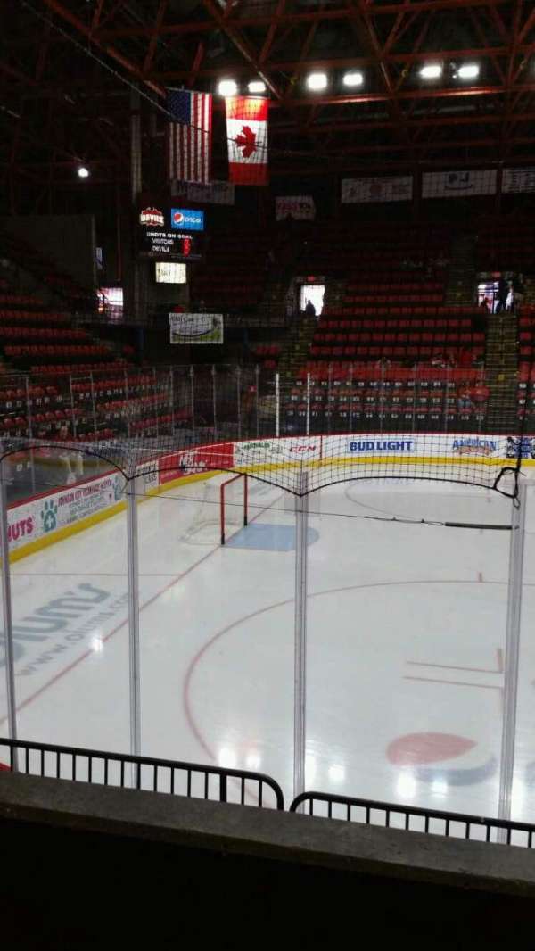 Visions Veterans Memorial Arena, section: 18, row: B, seat: 1