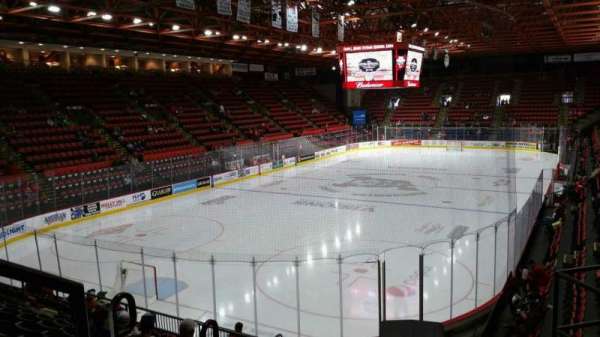 Visions Veterans Memorial Arena, section: 20, row: H, seat: 1