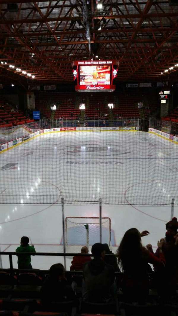 Visions Veterans Memorial Arena, section: 22, row: E, seat: 6