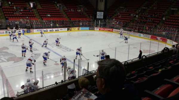 Visions Veterans Memorial Arena, section: 1, row: F, seat: 15