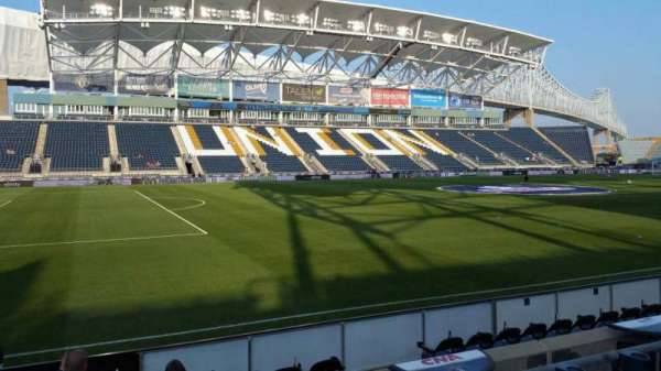 Subaru Park, section: 111, row: F, seat: 9