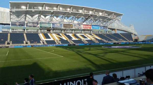 Subaru Park, section: 111, row: F, seat: 18