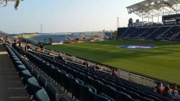Subaru Park, section: 123, row: V, seat: 1