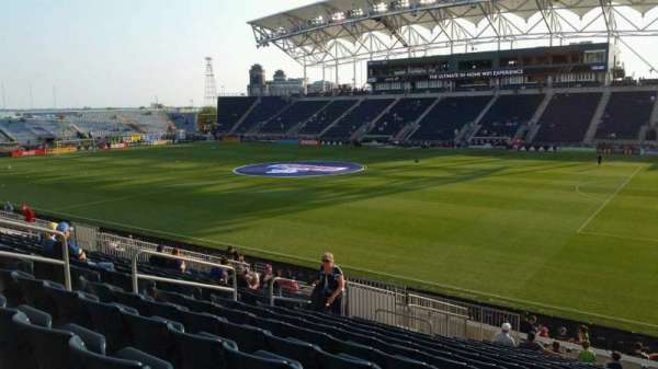 Subaru Park, section: 123, row: V, seat: 10