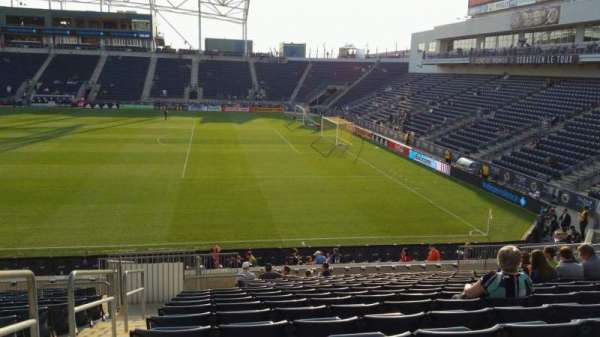 Subaru Park, section: 123, row: V, seat: 20