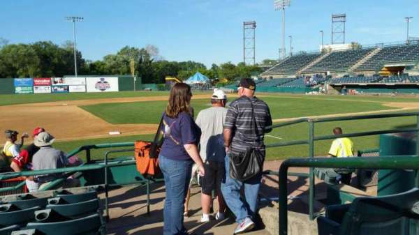 New Britain Stadium, section: 116, row: F, seat: 1
