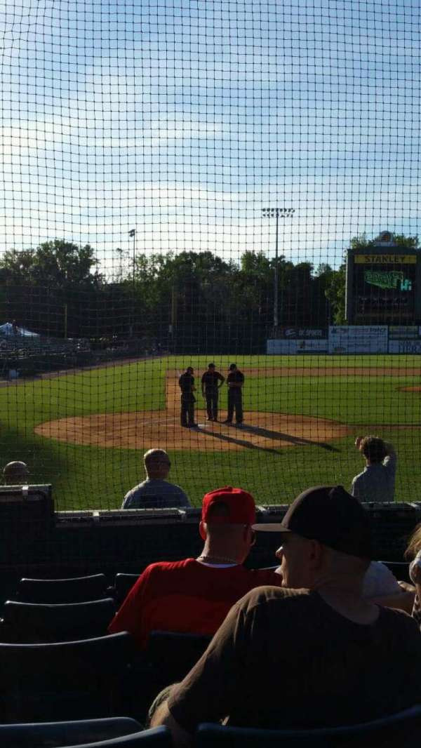 New Britain Stadium, section: 107, row: F, seat: 8