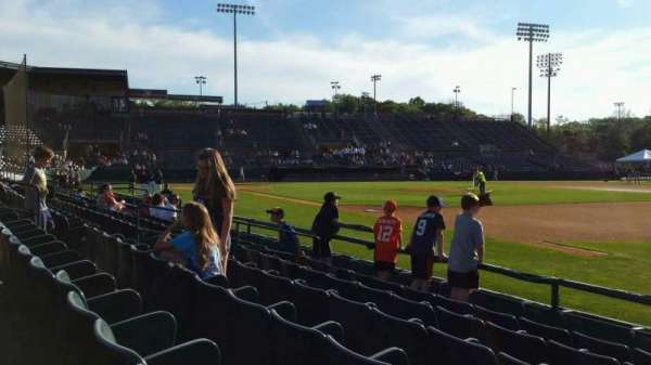 New Britain Stadium, section: 101, row: F, seat: 1