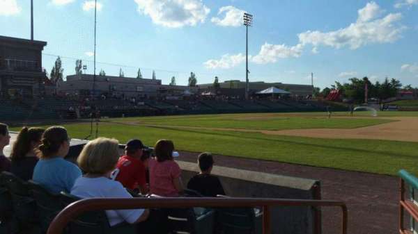 Joseph L. Bruno Stadium, section: 220, row: E, seat: 1