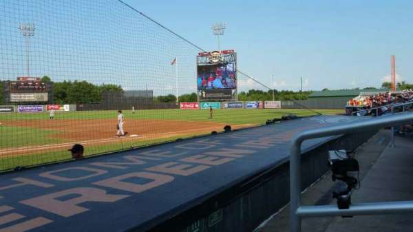 Ripken Stadium, section: 109, row: A, seat: 3