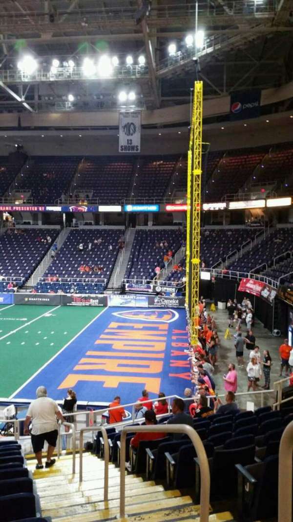 MVP Arena, section: 102, row: N, seat: 1