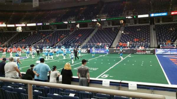 MVP Arena, section: 103, row: B, seat: 1