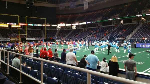 MVP Arena, section: 103, row: B, seat: 1